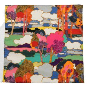 Hand Stitched Tana Lawn Cotton Pocket Square Multicolor Men's